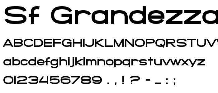 SF Grandezza Heavy font